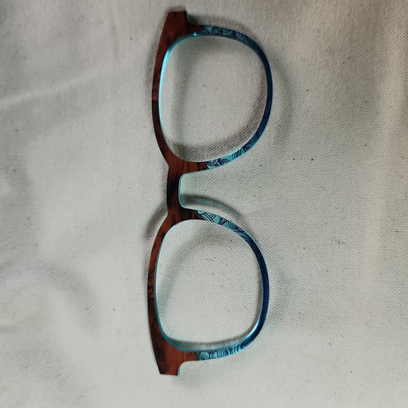 Pair Eyewear Top Frame for Reese - Wood Grain With Blue Waves - Picture 1 of 2